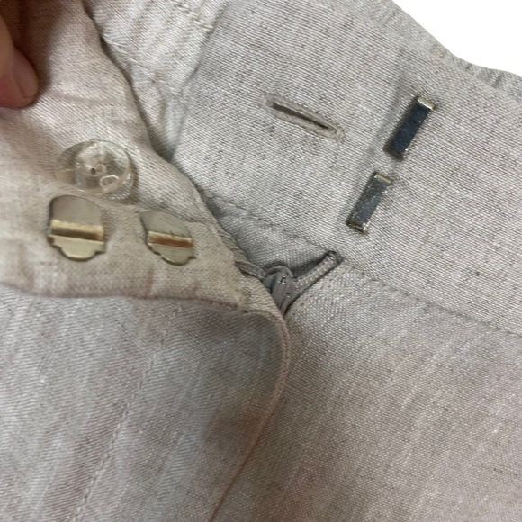 Chico’s 100% Linen Wide Leg Comfort Flowing Loose Relaxed Trouser Pants Size 2 - Picture 6 of 16